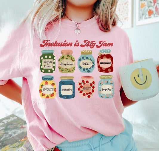 Inclusion Tshirt, Neurodiversity Shirt, Inclusion Is My Jam, Special Education Teacher, Autism Awareness, Autism Teacher, Inclusion Teacher