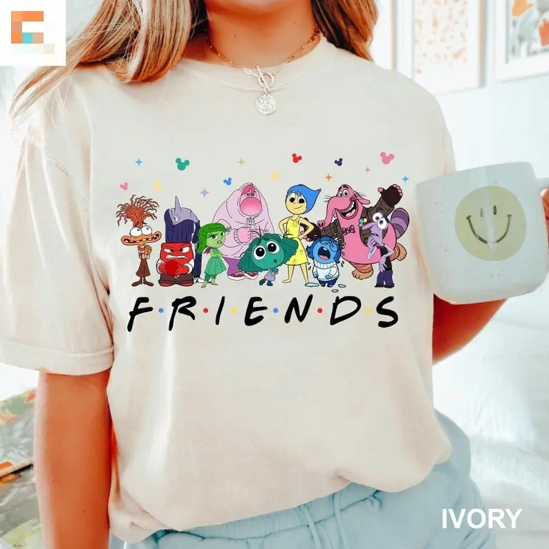 Inside Out 2 Friends Tshirt, Mental Health Shirt, Family Trip Shirt, Para, Mental Health Tee Cotton Top Womenswear Streetwear