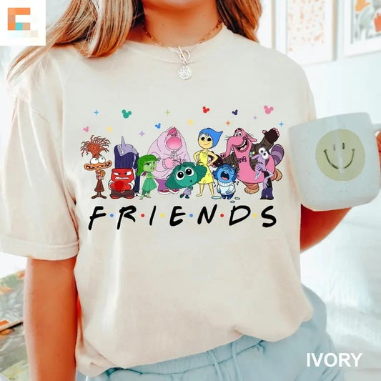 Inside Out 2 Friends Tshirt, Mental Health Shirt, Family Trip Shirt, Para, Mental Health Tee Cotton Top Womenswear Streetwear