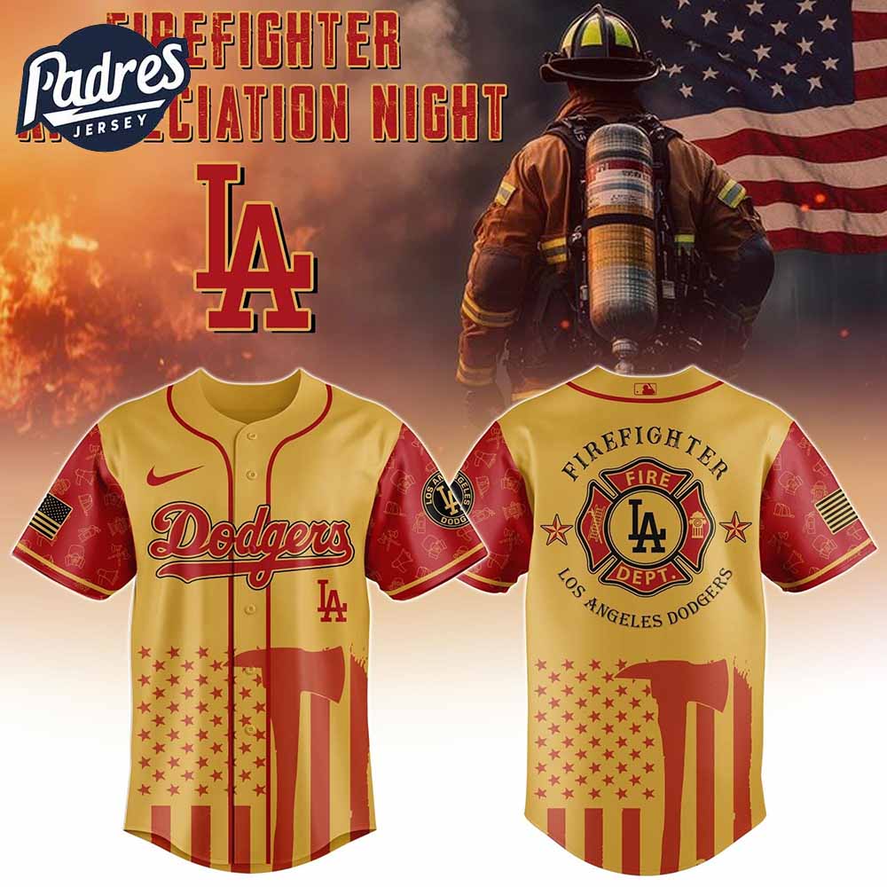 Los Angeles Dodgers Firefighter Night 2025 Baseball Jersey - Padres Jersey Oasis: Elevate Your Baseball Style Game