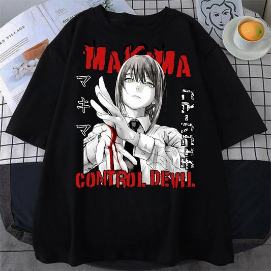 Makima Control Devi Tee | Chainsaw man Anime Tshirt Sweatshirt, Hoodie, Comfort Colors