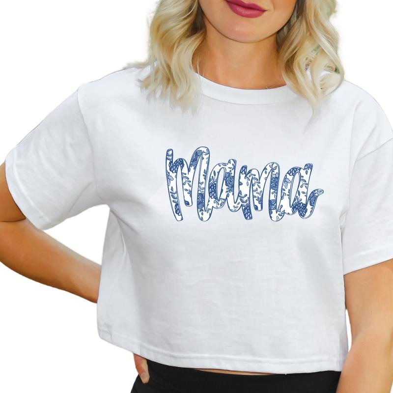 Mama T-Shirt, Mama Statement Women Tank Top, Mama Inspired Crop Top, Gift for Mama T-Shirt Full Color Print