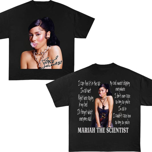 Mariah Vibes Retro T-Shirt Burning Blues Music Clothings Trendy Streatwear Gift