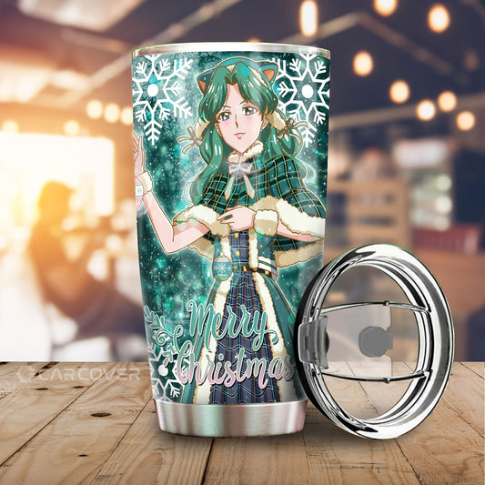 Merry Christmas Sailor Neptune Tumbler Cup Custom Anime Sailor Moon Car Accessories
