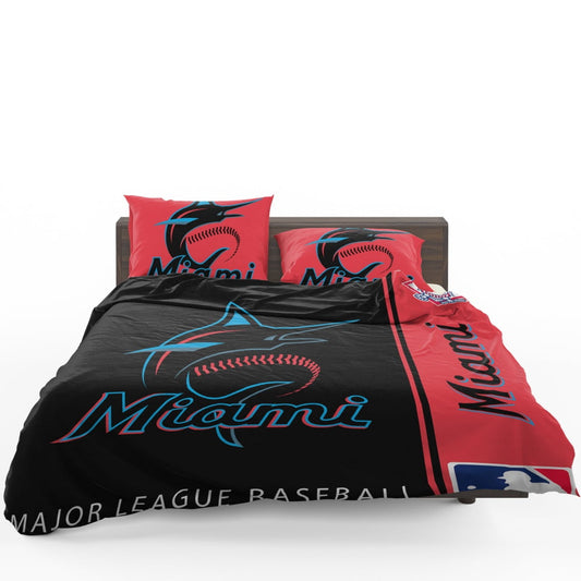 Miami Marlins MLB Baseball National League Bedding Set