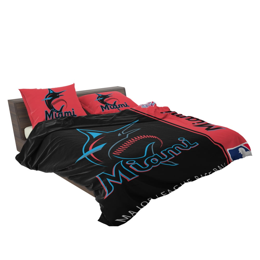 Miami Marlins MLB Baseball National League Bedding Set