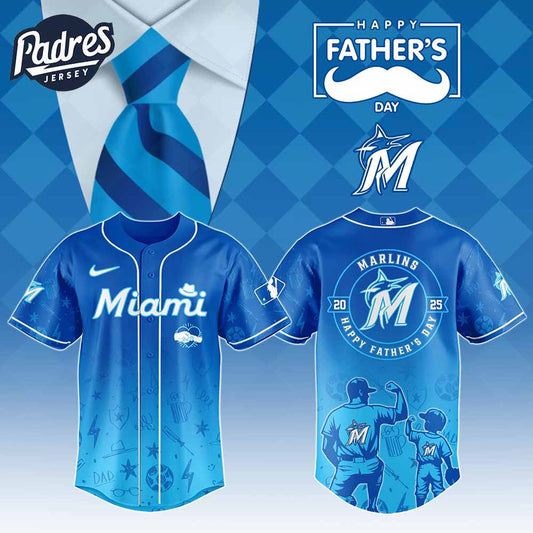 Miami Marlins MLB x Fathers Day Baseball Jersey - Padres Jersey Oasis: Elevate Your Baseball Style Game