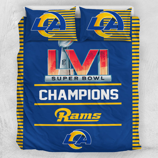 NFL Los Angeles Rams Super Bowl LVI Champions Bedding Set