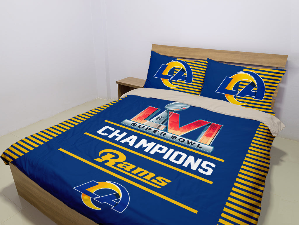 NFL Los Angeles Rams Super Bowl LVI Champions Bedding Set