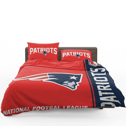 NFL New England Patriots Red Bedding Set