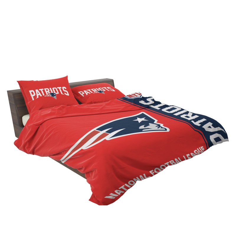NFL New England Patriots Red Bedding Set
