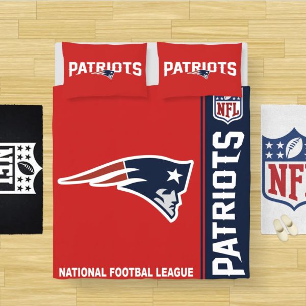 NFL New England Patriots Red Bedding Set