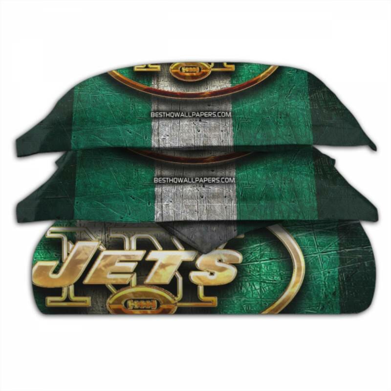 NFL New York Jets Green White Bedding Set