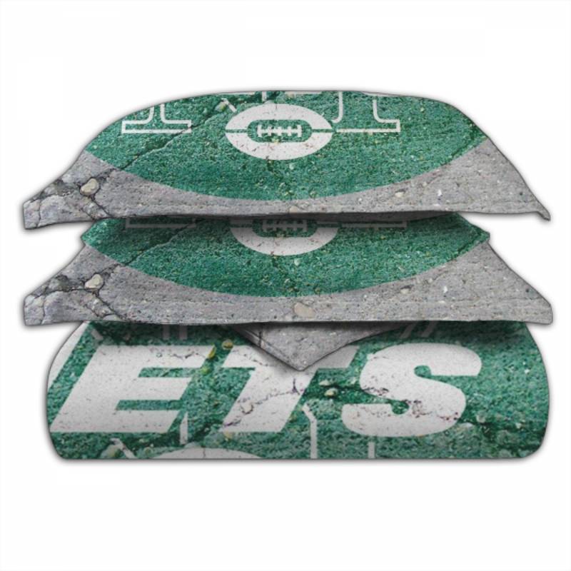 NFL New York Jets Grey Green Bedding Set