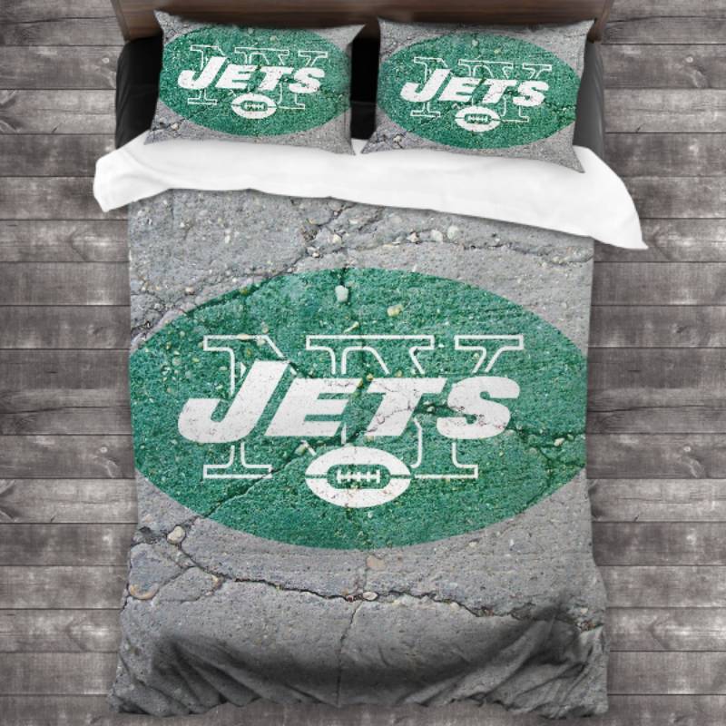 NFL New York Jets Grey Green Bedding Set