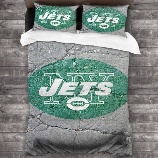 NFL New York Jets Grey Green Bedding Set