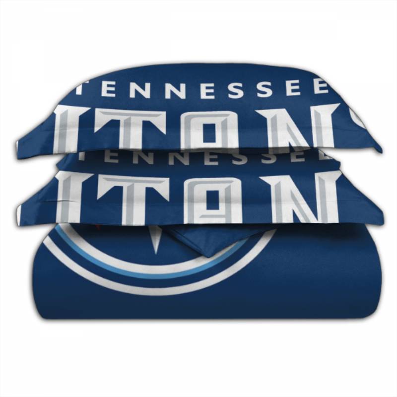 NFL Tennessee Titans Navy Blue Bedding Set V2