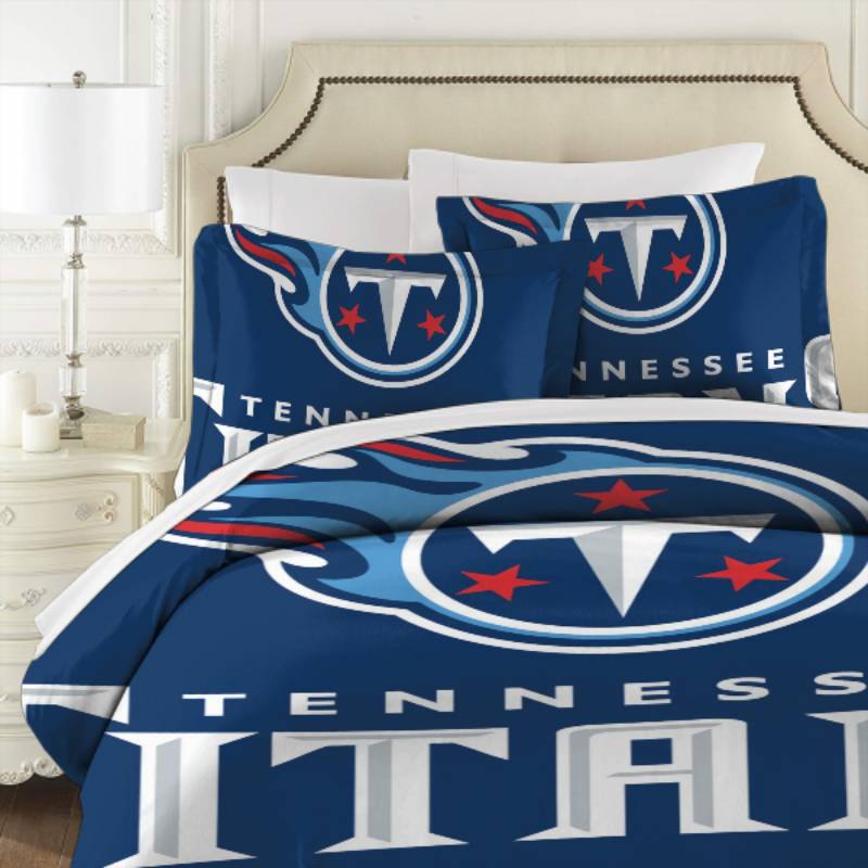 NFL Tennessee Titans Navy Blue Bedding Set V2