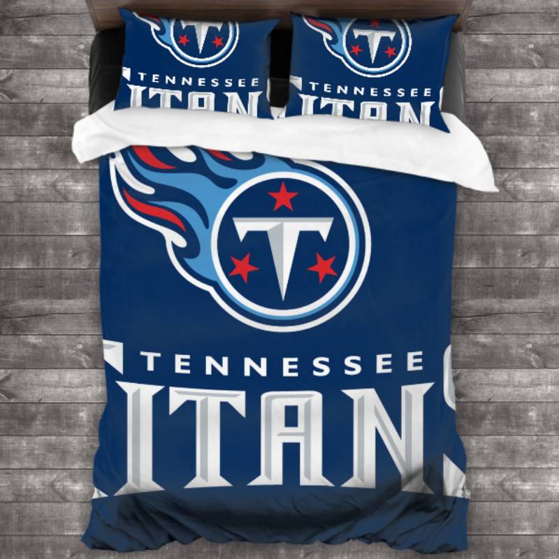 NFL Tennessee Titans Navy Blue Bedding Set V2