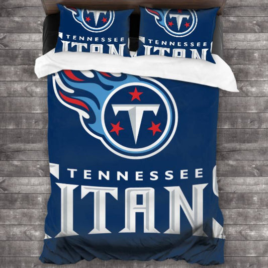 NFL Tennessee Titans Navy Blue Bedding Set V2