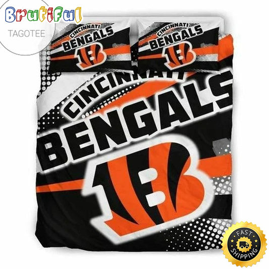 NFL Cincinnati Bengals Black Orange Bedding Set