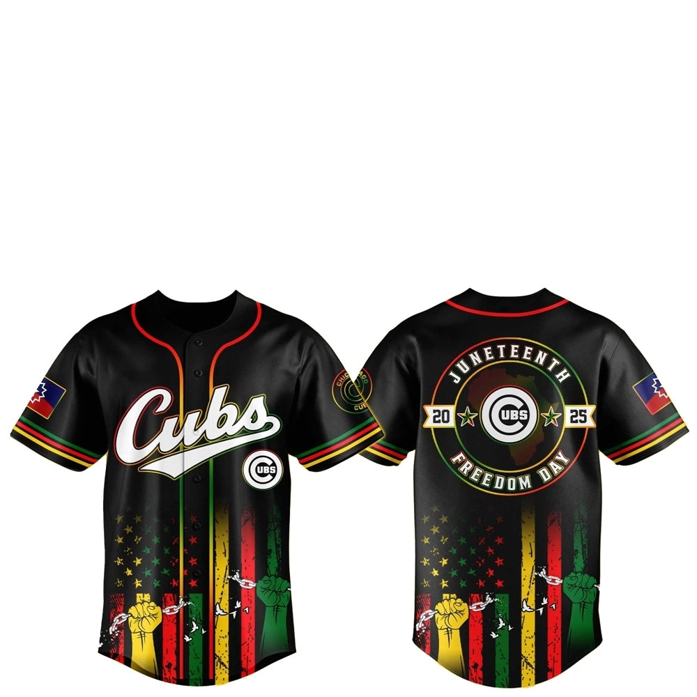 Chicago Cubs Juneteenth Day 2025 Baseball Jersey Hat - Grishko.com