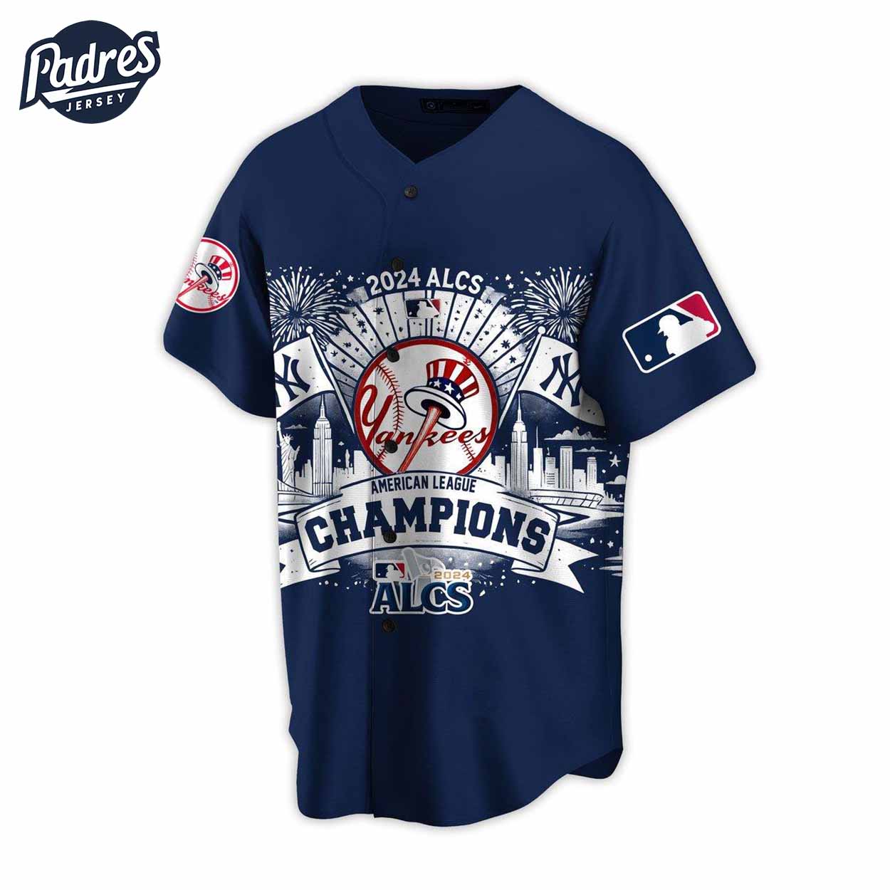New York Yankees 2024 ALCS Champions MLB Baseball Jersey - Padres Jersey Oasis: Elevate Your Baseball Style Game