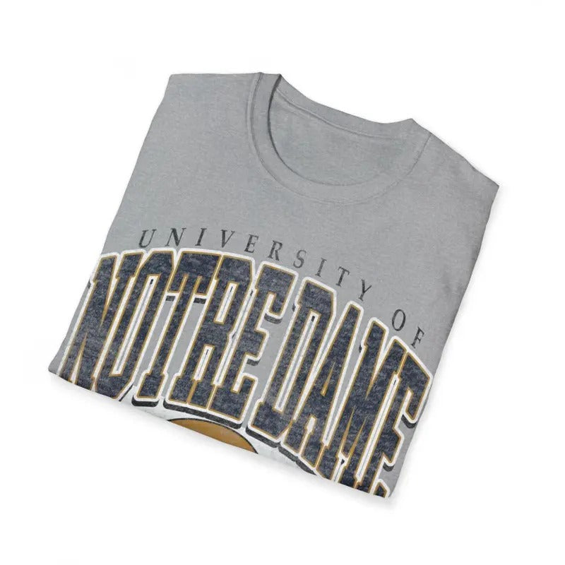 Notre Dame Football Unisex Softstyle T-Shirt Fighting Irish Sweatshirt, Hoodie, Comfort Colors