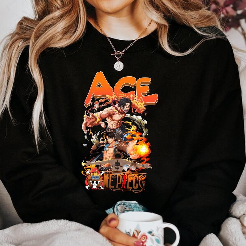 OP Perfect Ace Anime Gift Shirt Available in Sweatshirt and Hoodie for Fans Sweatshirt, Hoodie, Comfort Colors