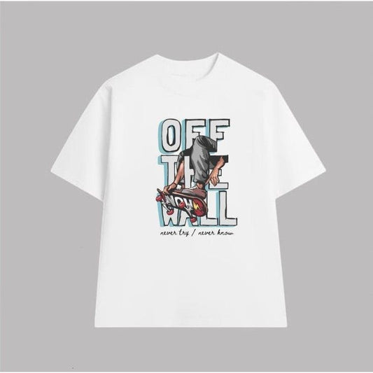 Off Wall Never Try Never Know Skateboard T-shirt