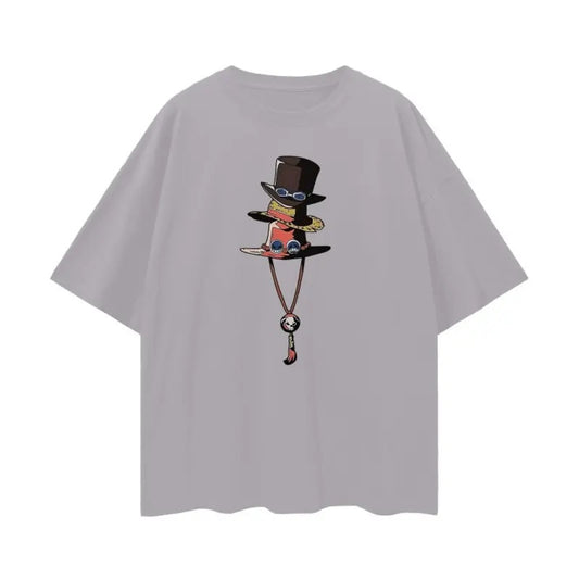 One Piece Luffy Ace Sabo Hats T-Shirt, One Piece Three Brothers Hat Inspired Oversize T-Shirt Sweatshirt, Hoodie, Comfort Colors