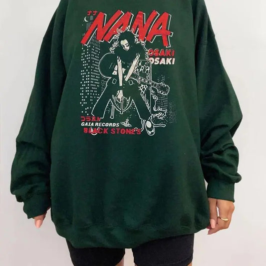 Osaki Nana Sweatshirt - Black Stones Anime Unisex Tee, Manga Fan Apparel