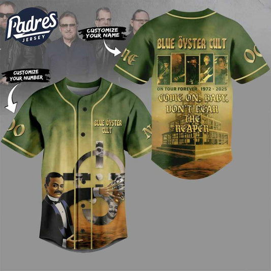 Personalized Blue Oyster Cult On Tour Forever 1972 2025 Baseball Jersey - Padres Jersey Oasis: Elevate Your Baseball Style Game