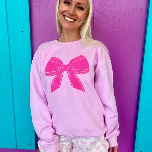 Pink Bow Sweatshirt
