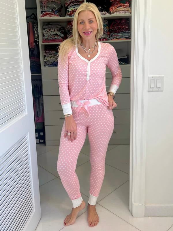 Pretty in Pink Heart Pajama Set