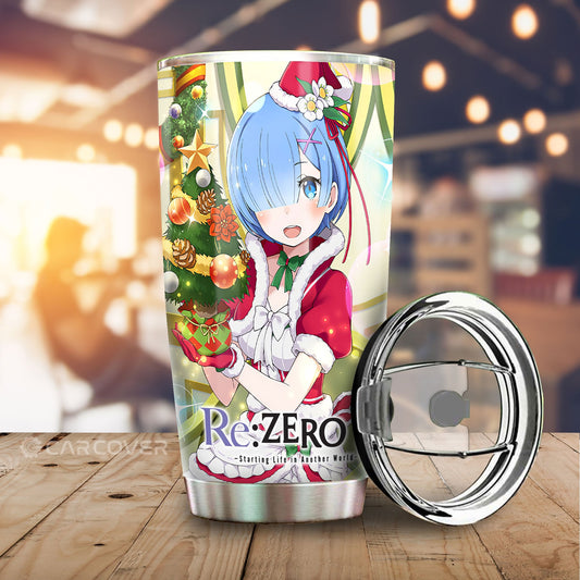 Re:Zero Rem Tumbler Cup Custom Christmas Anime Car Accessories