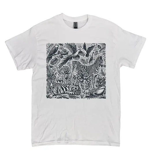 Retro 90s Rainforest Shirt, Vintage Wildlife Oversized Washed T-Shirt, Wildlife Lovers Gift Tee, Young Men Gift Tee Top Tshirt Streetwear