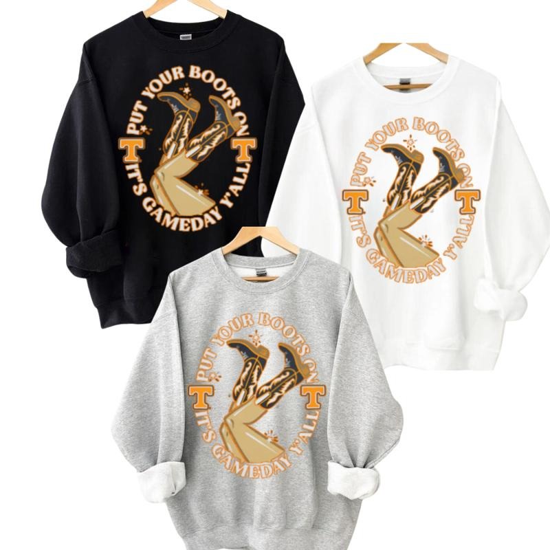 Retro 90s Style Tennessee Football Sweatshirt, Tennessee Team Football Shirt, Tennessee Football, Game Day Shirt men's  sweatshirtsstyle{n002}2