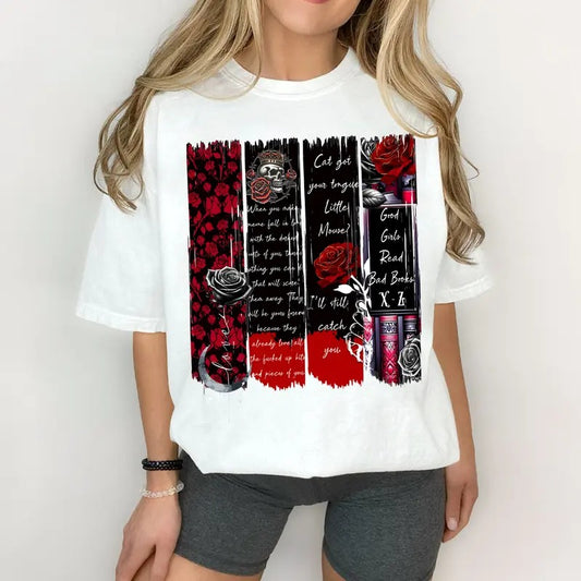 Run Little Mouse T-Shirt, Haunting Adeline Sweatshirt, Dark Romance Hoodie, Smut Reader Tee, Women's Book Lover Gift, Rose Skeleton Sweater