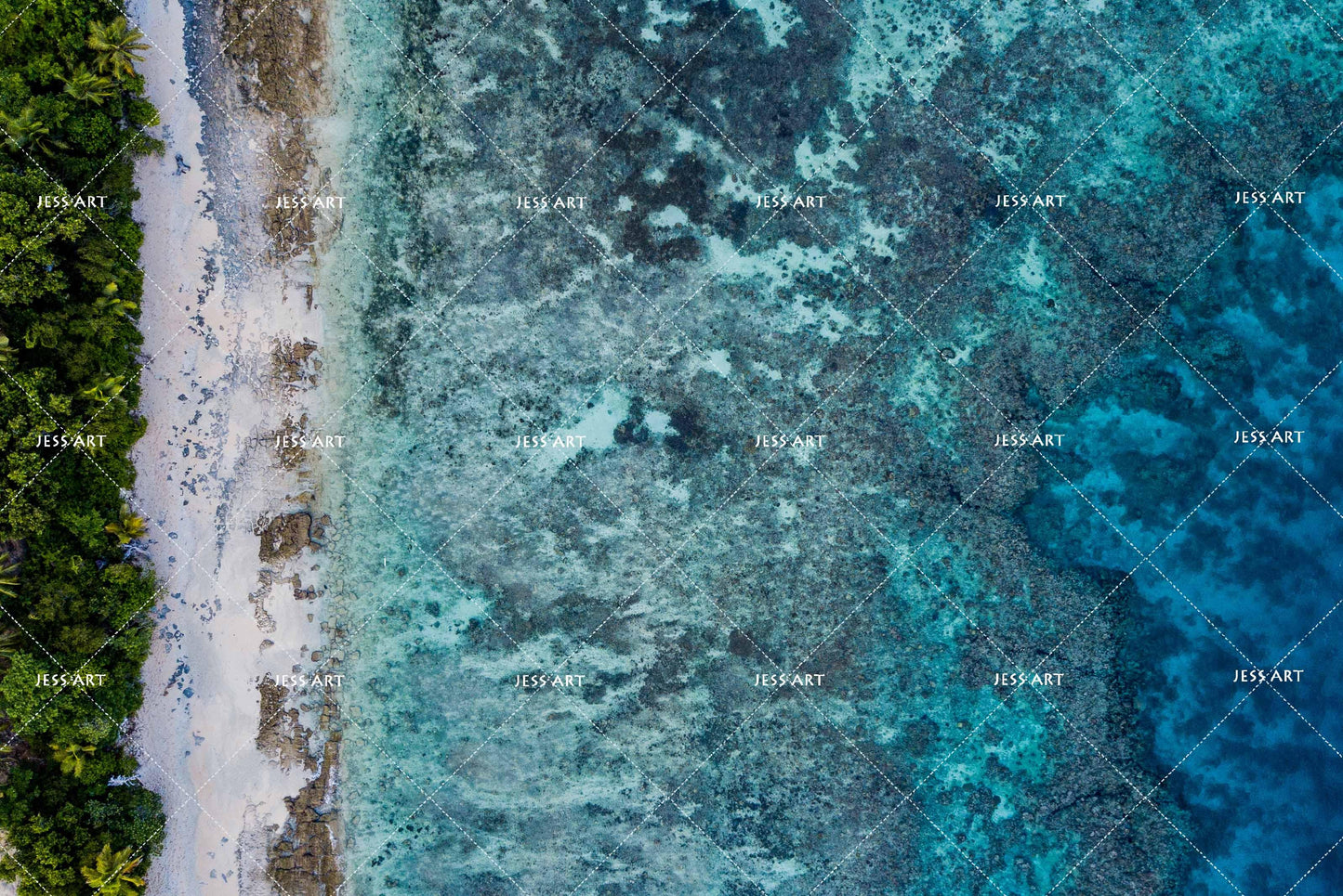 3D Blue Sea Wave Plants Quilt Cover Set Bedding Set Pillowcases 91