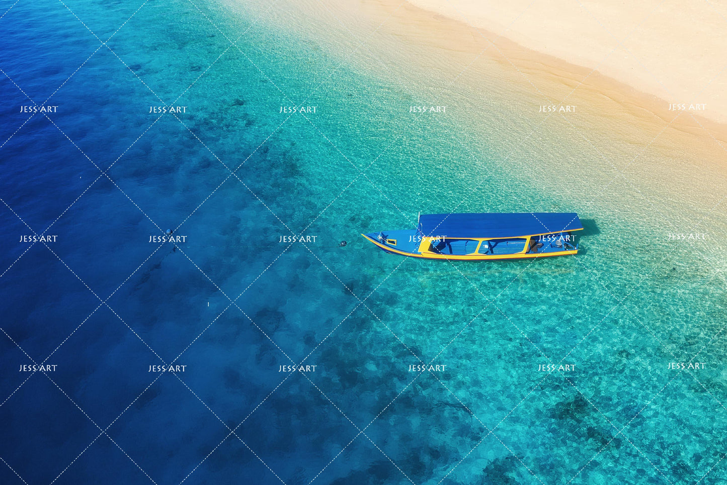 3D Blue Sea Boat Quilt Cover Set Bedding Set Pillowcases 99