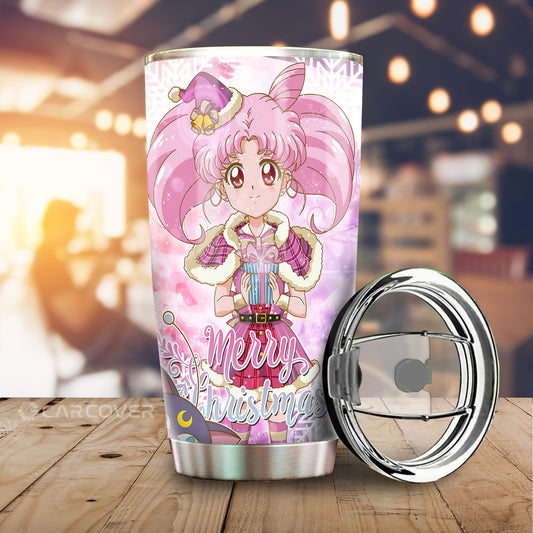 Sailor Chibi Moon Merry Christmas Tumbler Cup Custom Anime Sailor Moon Car Accessories