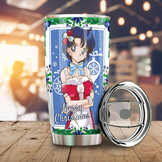 Sailor Mercury Tumbler Cup Custom Christmas Sailor Moon Anime Car Accessories
