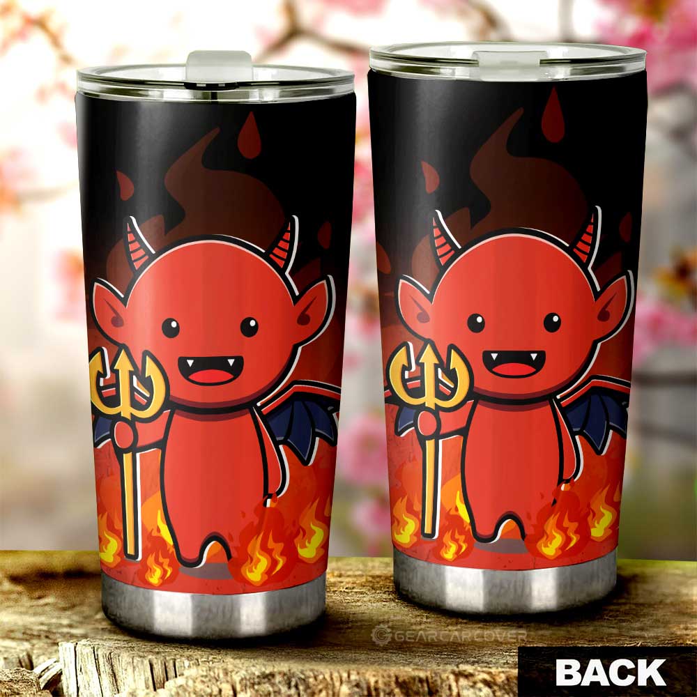 Satan Tumbler Cup Custom Halloween Characters Car Interior Accessories