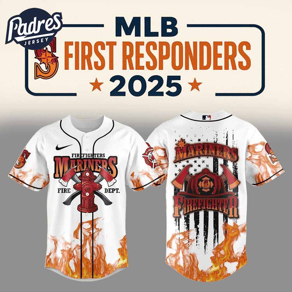 Seattle Mariners Firefighter Appreciation Day 2025 Baseball Jersey - Padres Jersey Oasis: Elevate Your Baseball Style Game
