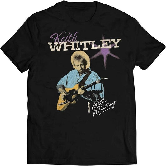Signed Keith Whitley Purple Guitar T Shirts All Size S To 5xl
