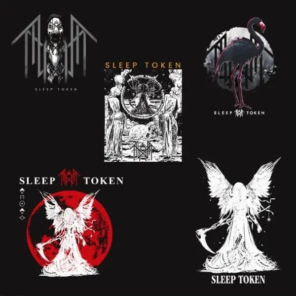 Sleep Token Music concert Sticker for Fan Classic - Waterproof, Anti-Fading, Multi-Purpose Stickers for Laptops, Phones, Cars & More