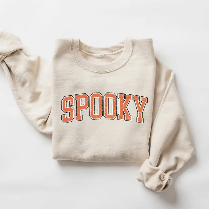 Stay Spooky Sweatshirt, Halloween Sweatshirt, Halloween Gift Hoodie, Womens Halloween Sweatshirt, Spooky Season Shirt, Ghost Halloweenstyle{n002}2