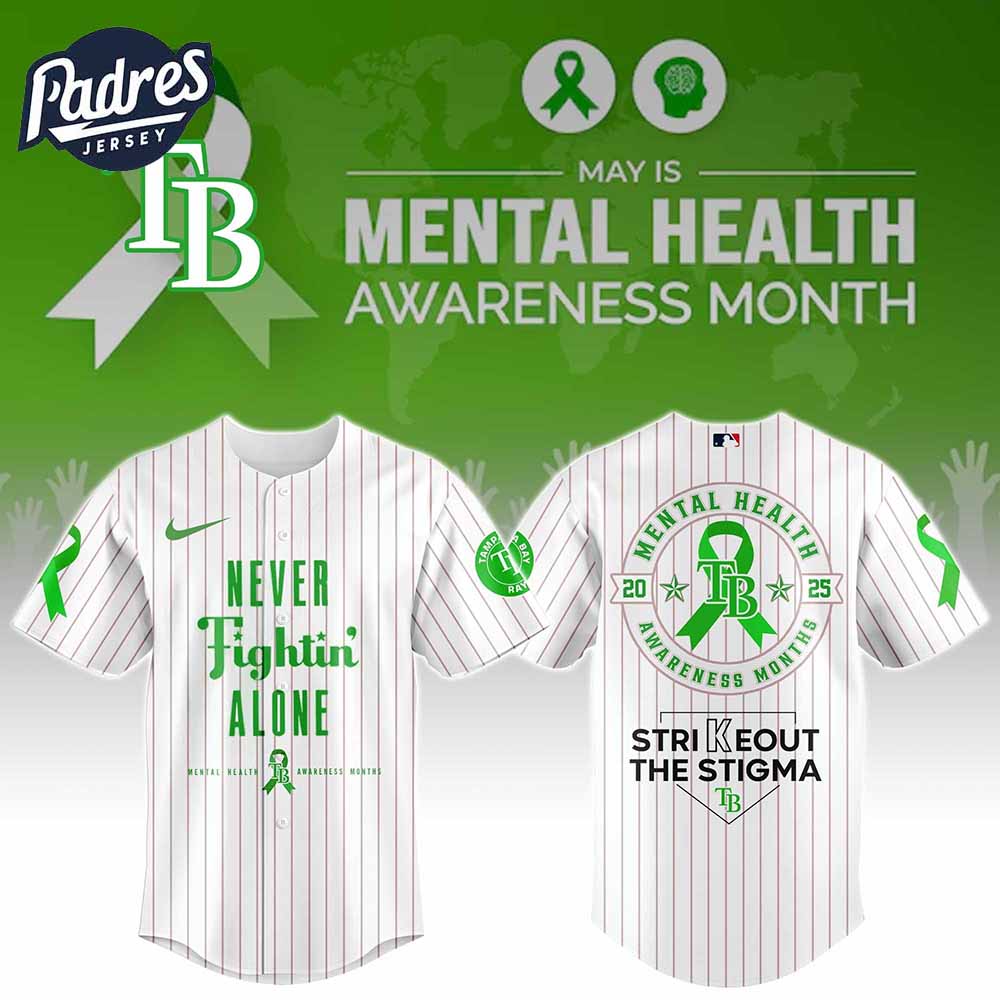 Tampa Bay Rays MLB x Special Mental Health Awareness Week Baseball Jersey - Padres Jersey Oasis: Elevate Your Baseball Style Game