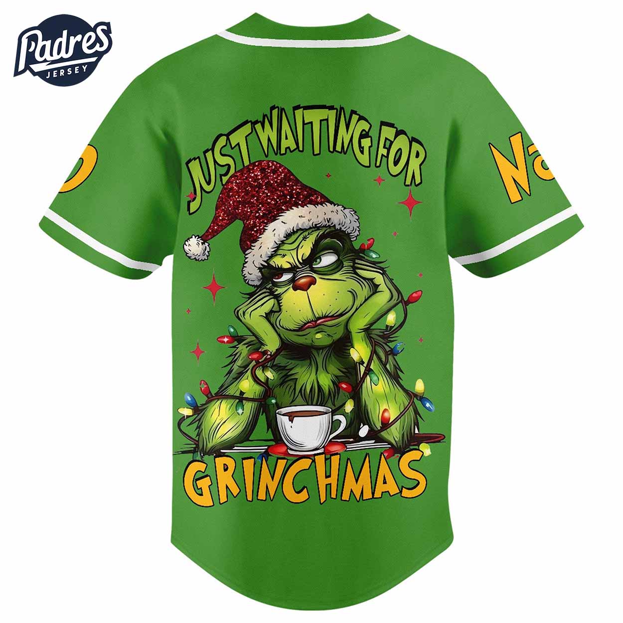 The Grinch Just Waiting For Christmas 2024 Baseball Jersey - Padres Jersey Oasis: Elevate Your Baseball Style Game